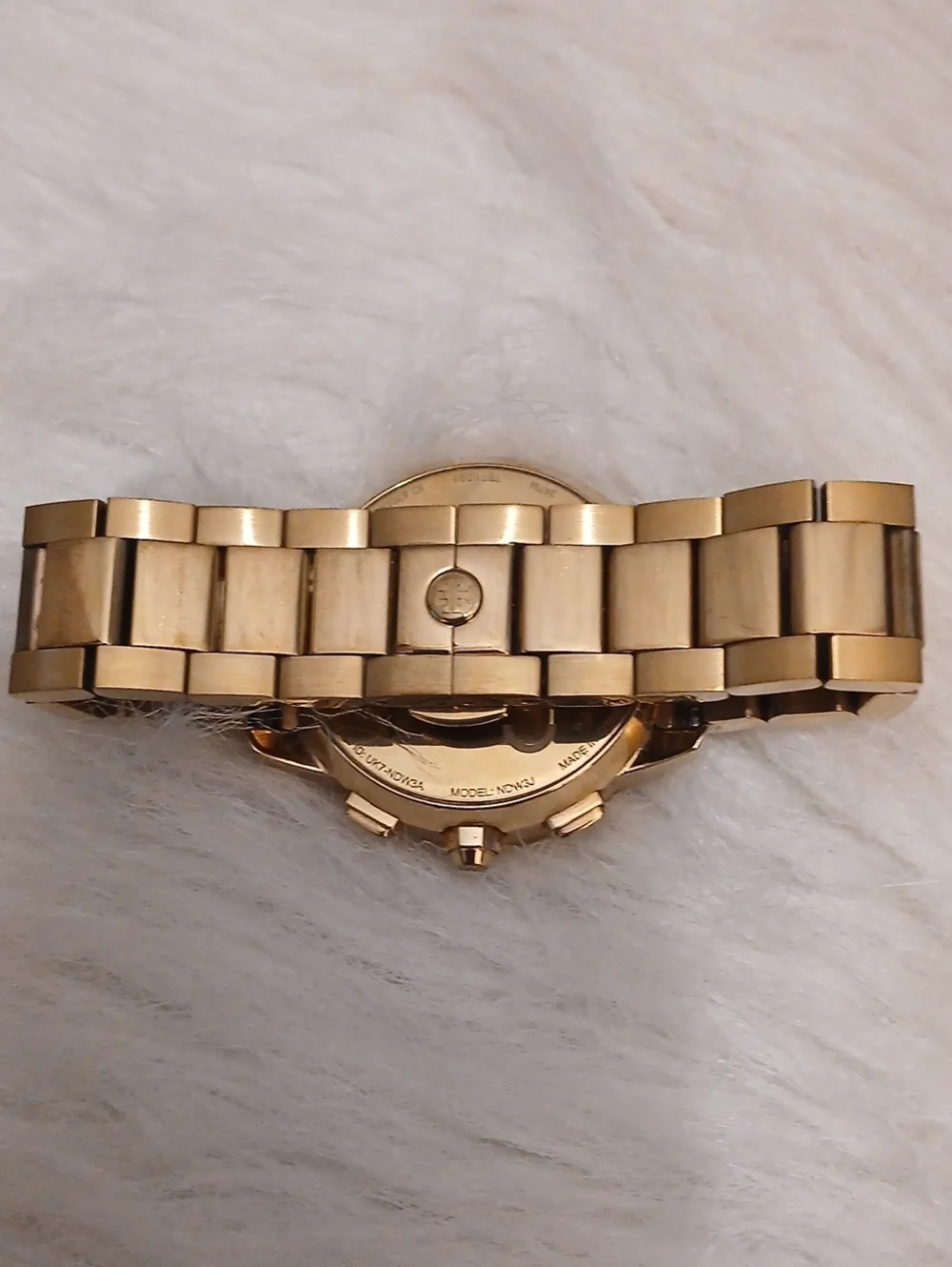 Tory Burch Gold and Blue  Bracelet Watch